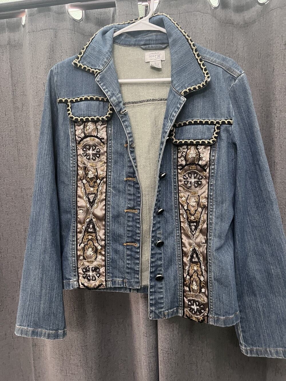 Just B Women's Denim Jacket Blue Size M